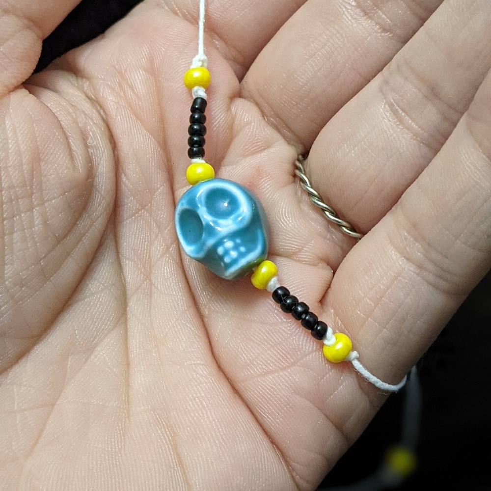 Ceramic Skull Bracelet